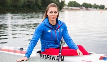 Milica Starovic in kayak